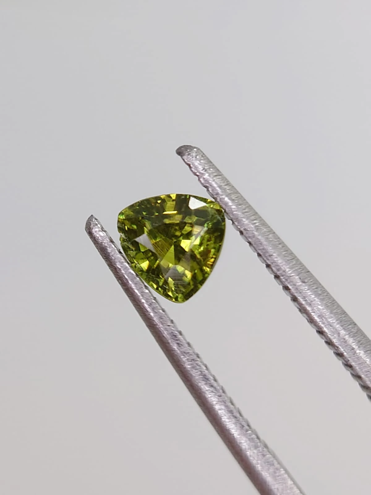 0.46ct Triangular shape Demantoid Garnet From Pakistan — view 5